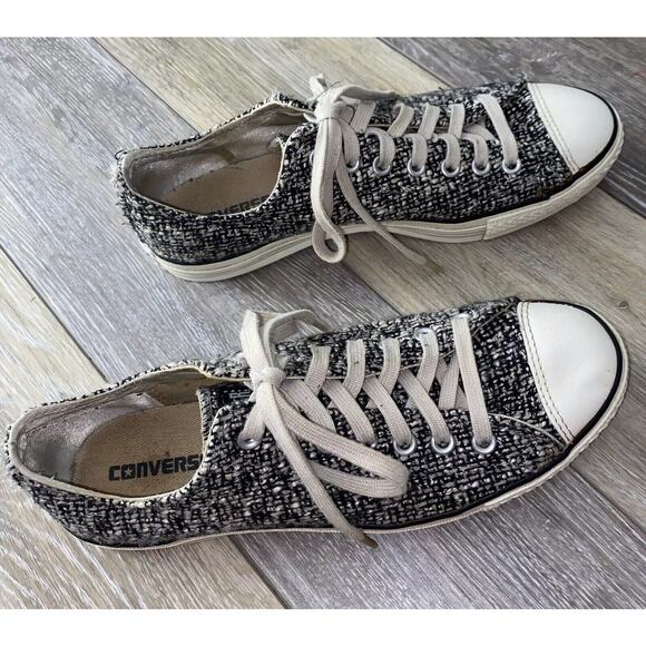 Converse Knit 1V567 All Star Low Top Gray Sneaker Shoes Unisex Size M 9 / W 11 - Picture 2 of 11